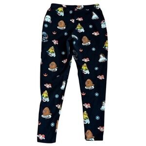 Women's Black Star Wars Iconic Character Themed Leggings Pj's Pants Cozy Retro
